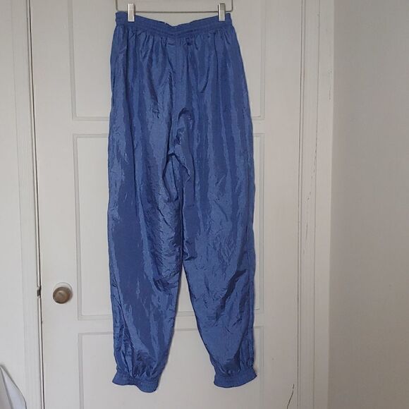 LA Gear Vintage Women's Jogger Nylon Wind Pants Blue Size M - Picture 2 of 7